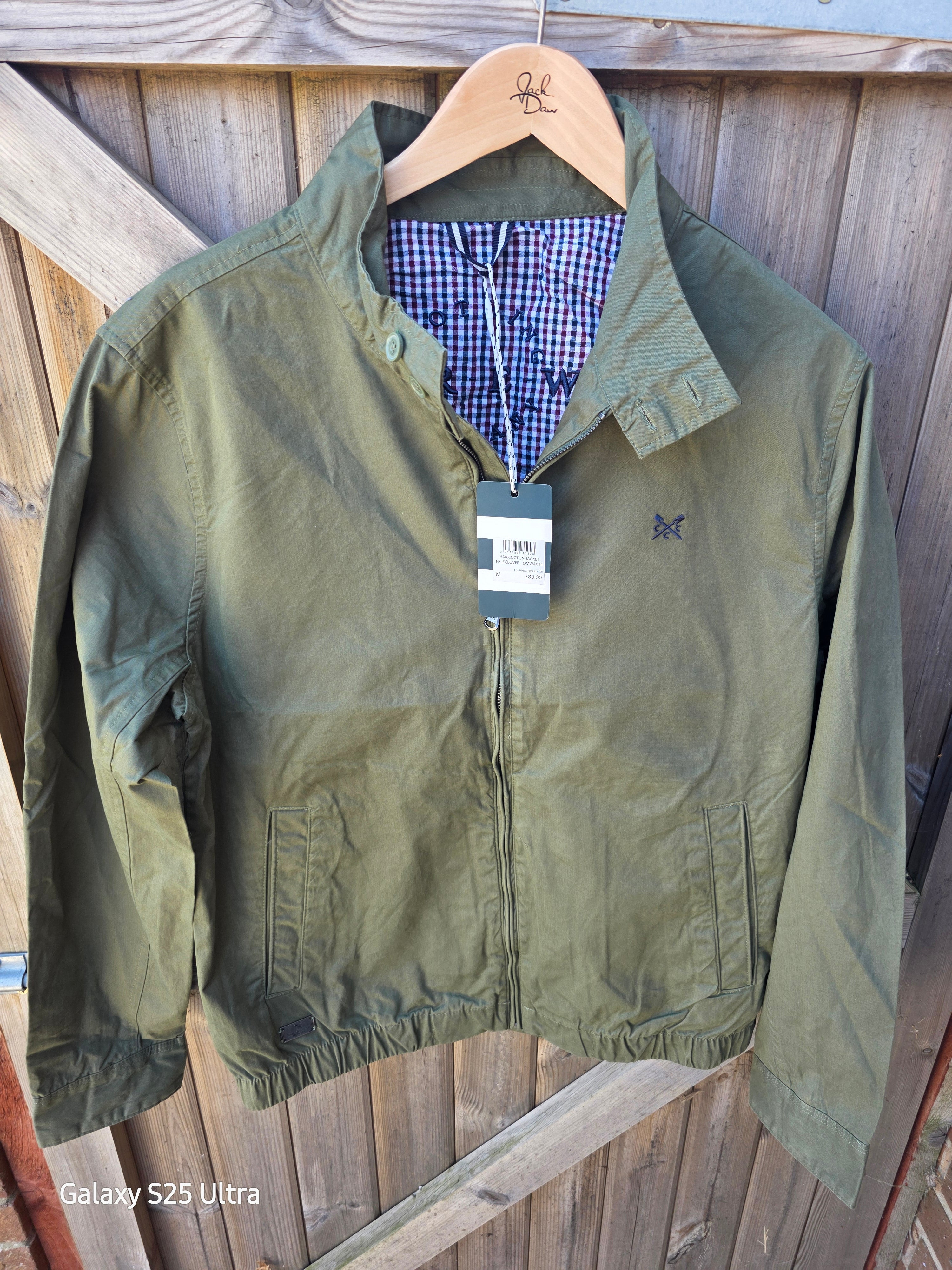 Crew Clothing Company Four Leaf Clover Harrington Jacket - Size Medium