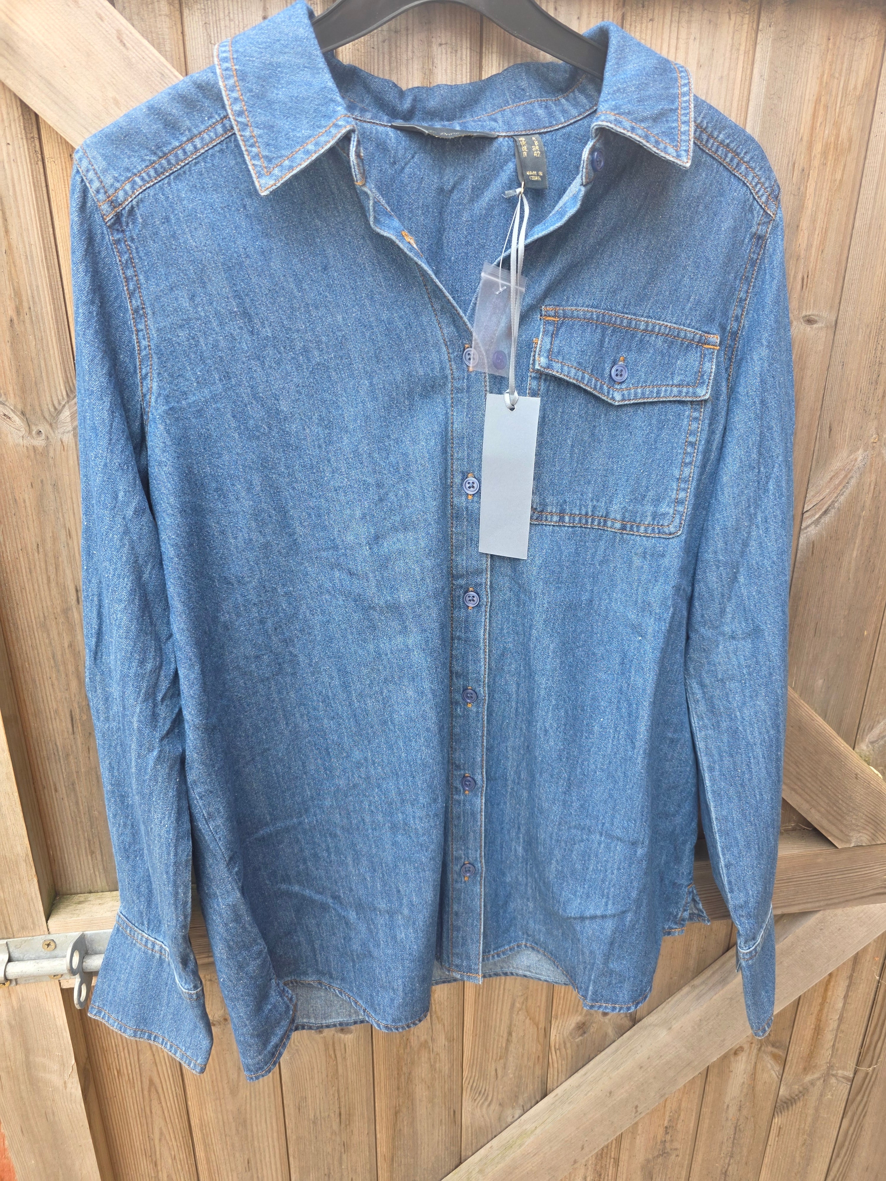 Ladies Ruth Langsford Denim Shirt - Size 8