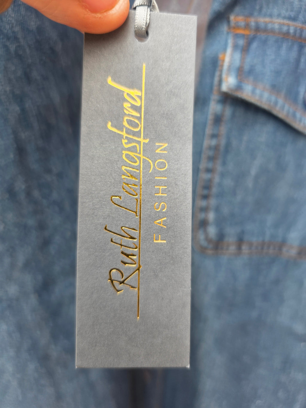 Ladies Ruth Langsford Denim Shirt - Size 8