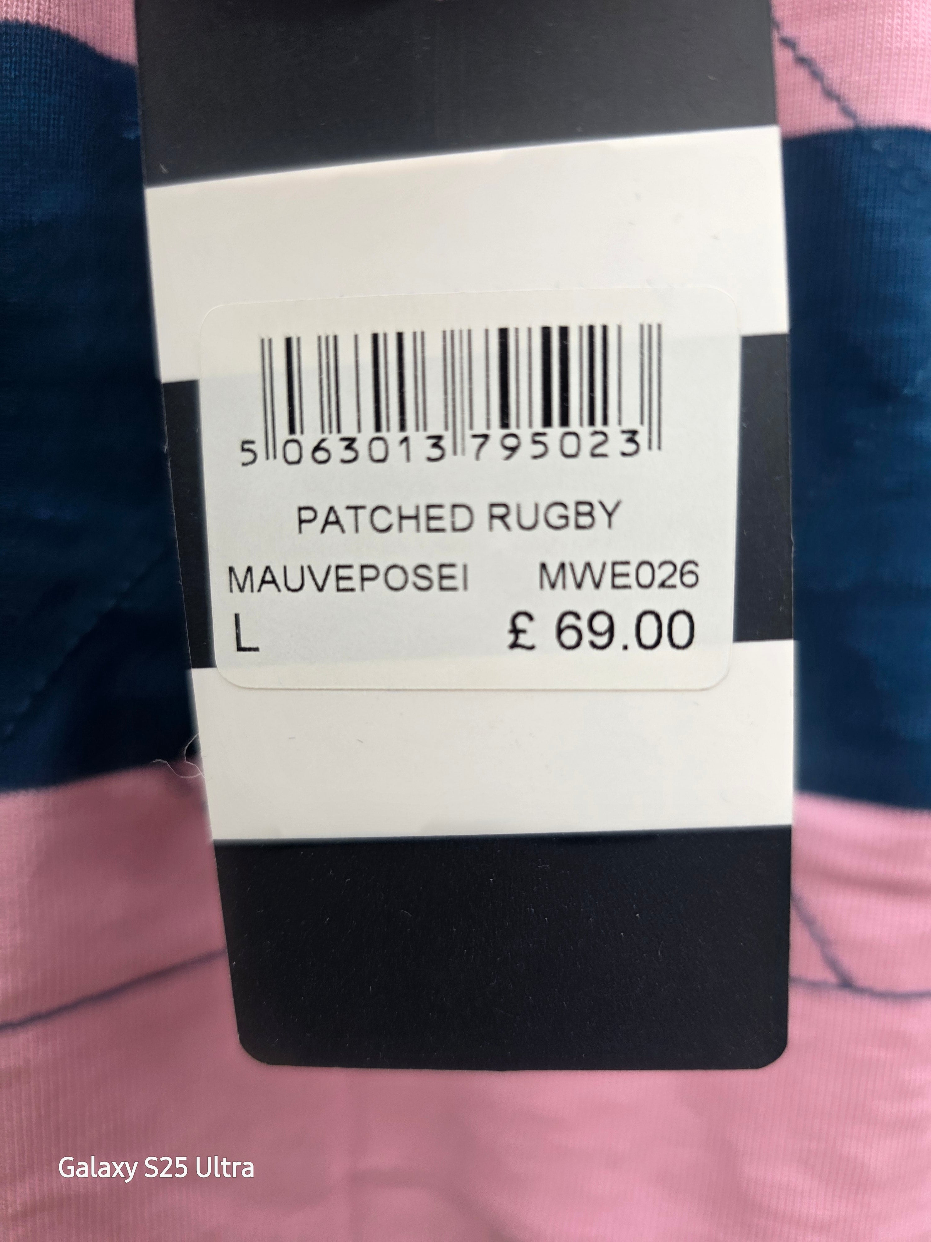 BNWT Crew Clothing Company Patch Rugby Shirt Mens Large Long Sleeve RRP £69